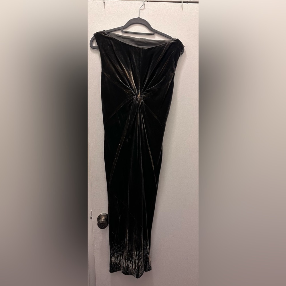 Alberta Ferretti Velvet Knot Dress